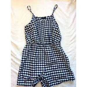 SHEIN size medium gingham romper